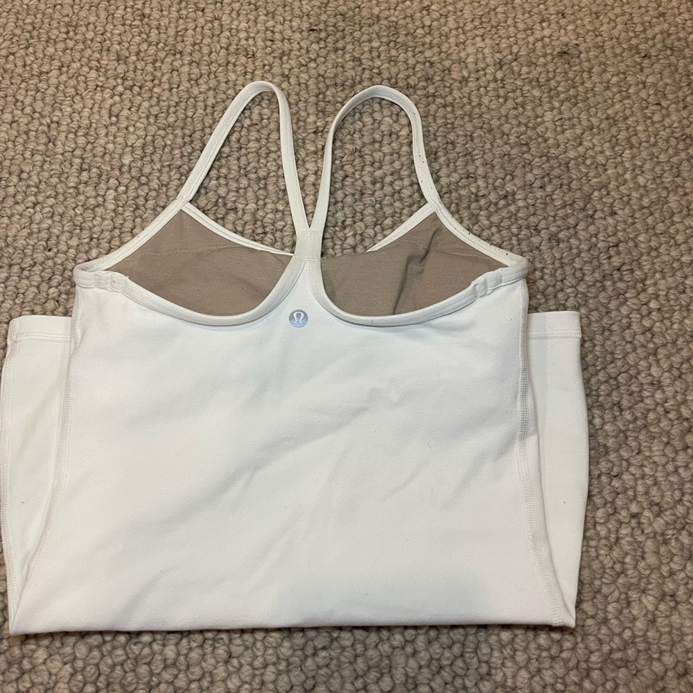 White Lululemon tank top